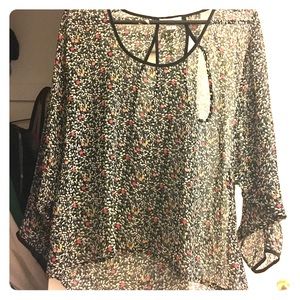Floral Sheer Blouse